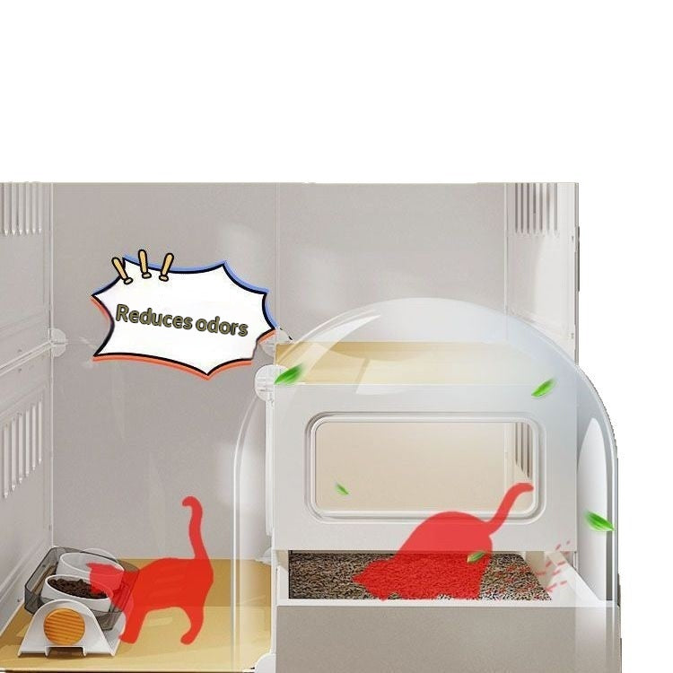 Katzenhaus mit integrierter Katzentoilette – Bild 6 | LuxeStyle
