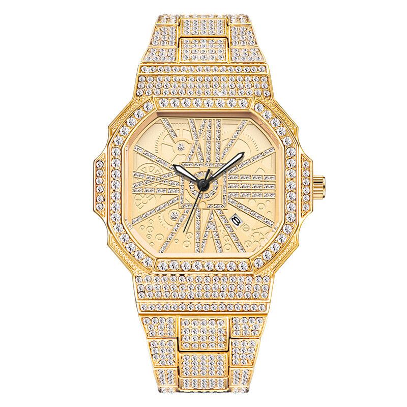 Quadratische Wasser-Diamant-Uhr – Bild 6 | LuxeStyle