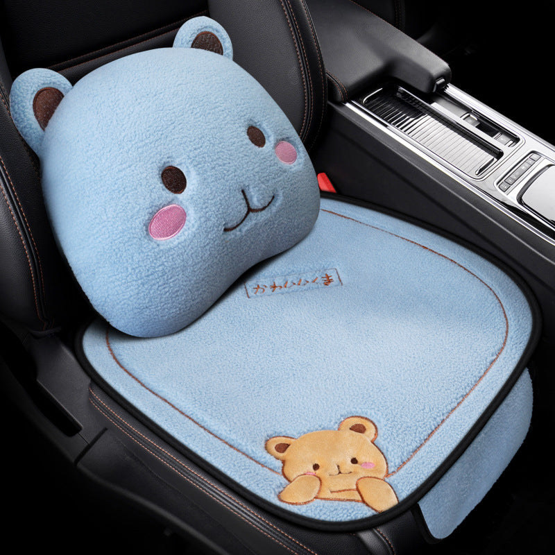 Auto-Sitzkissen-Set aus Plüsch – Bild 7 | LuxeStyle