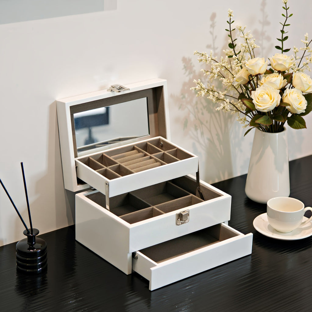 Schmuckbox aus Massivholz mit viel Platz | LuxeStyle