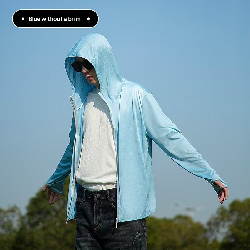 Ice Silk UV-Schutzjacke mit Kapuze für Herren