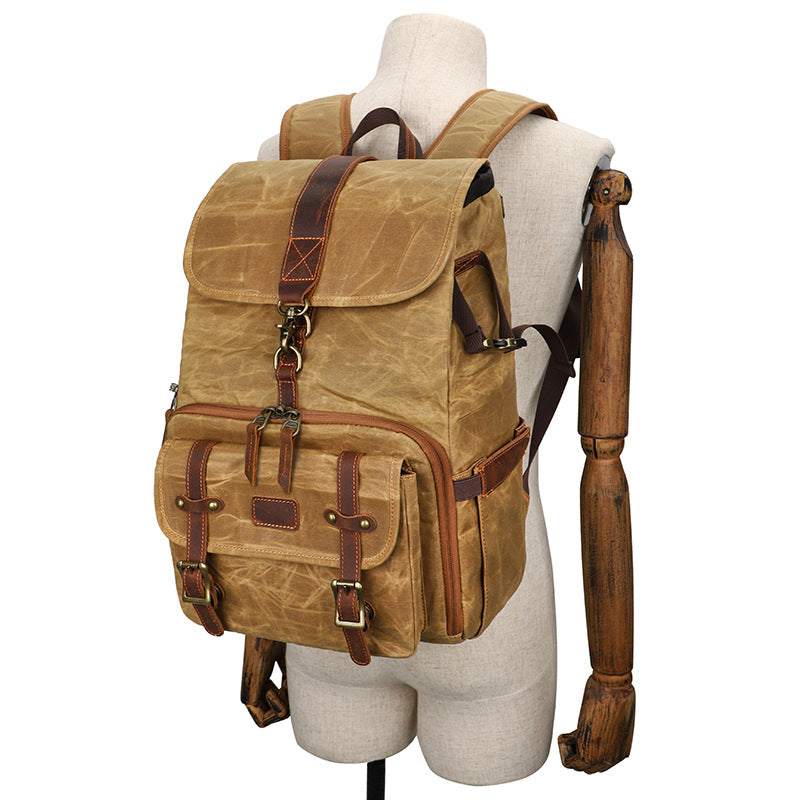 Kamerarucksack aus Leinen – Bild 6 | LuxeStyle