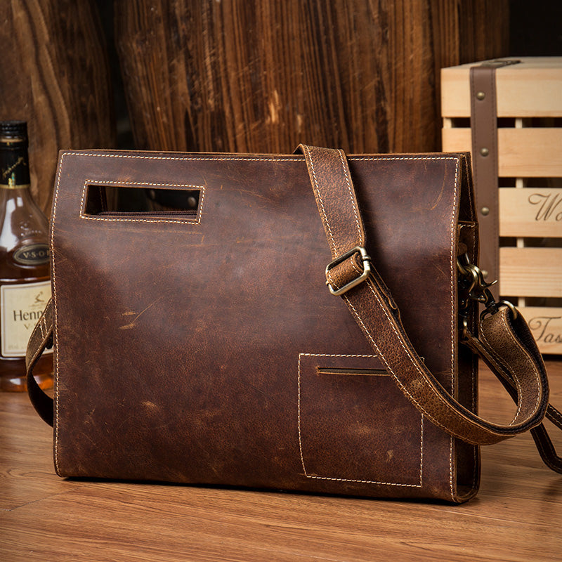 Leder Handtasche Crazy Horse – Bild 3 | LuxeStyle