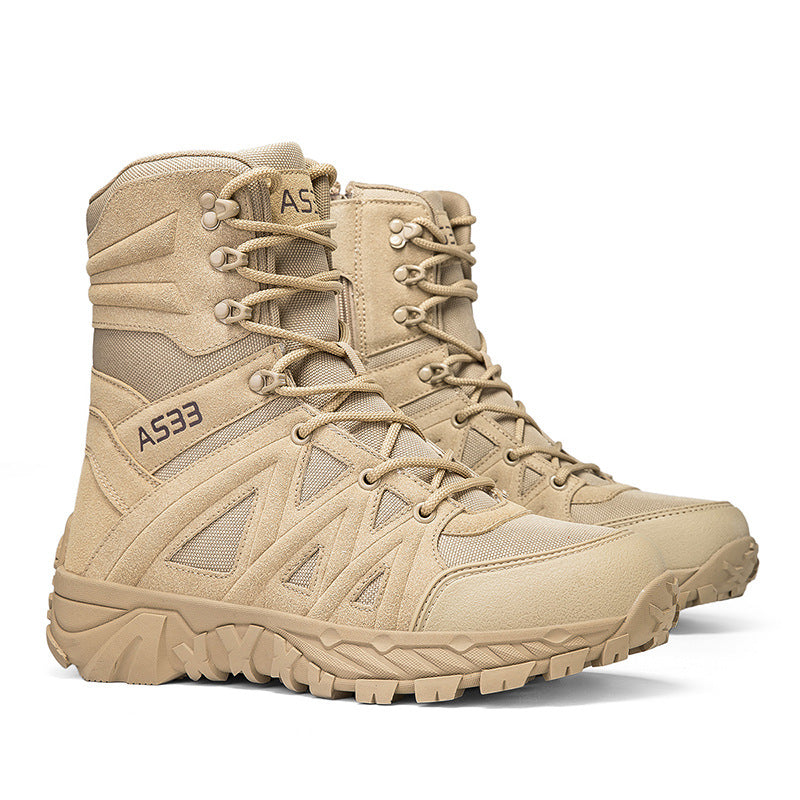 Atmungsaktive Lederhikingboots Outdoor & Arbeit