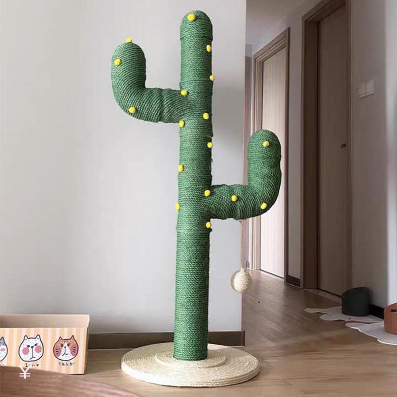 DIY Katzen-Kratzbaum im Kaktus-Design