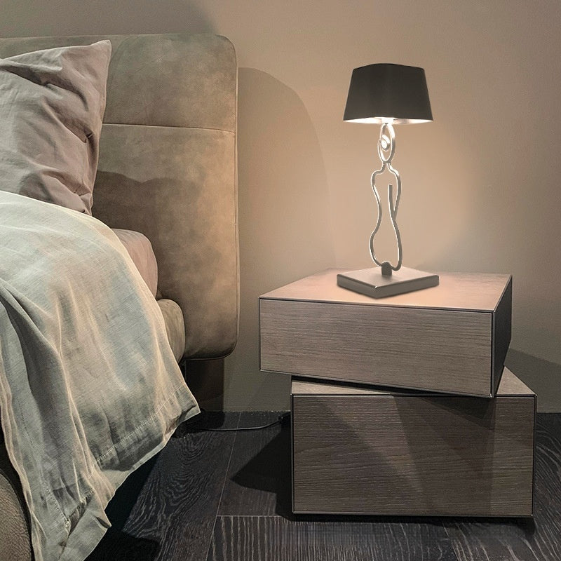 Kompakte USB-Tischlampe, schwarz | LuxeStyle