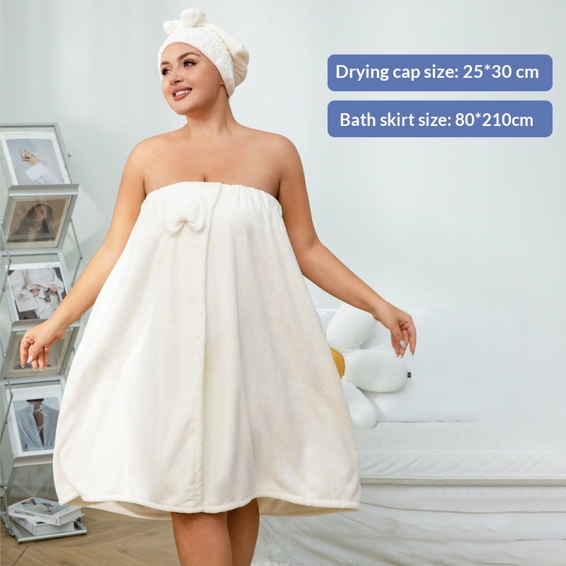 XXL Badetuch-Kleid mit Prinzessinnen-Hut