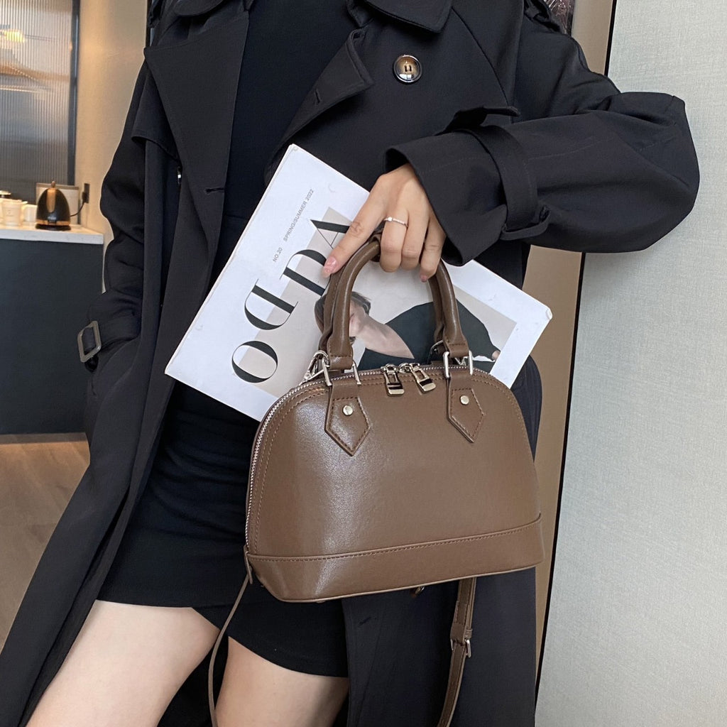 Leder-Handtasche