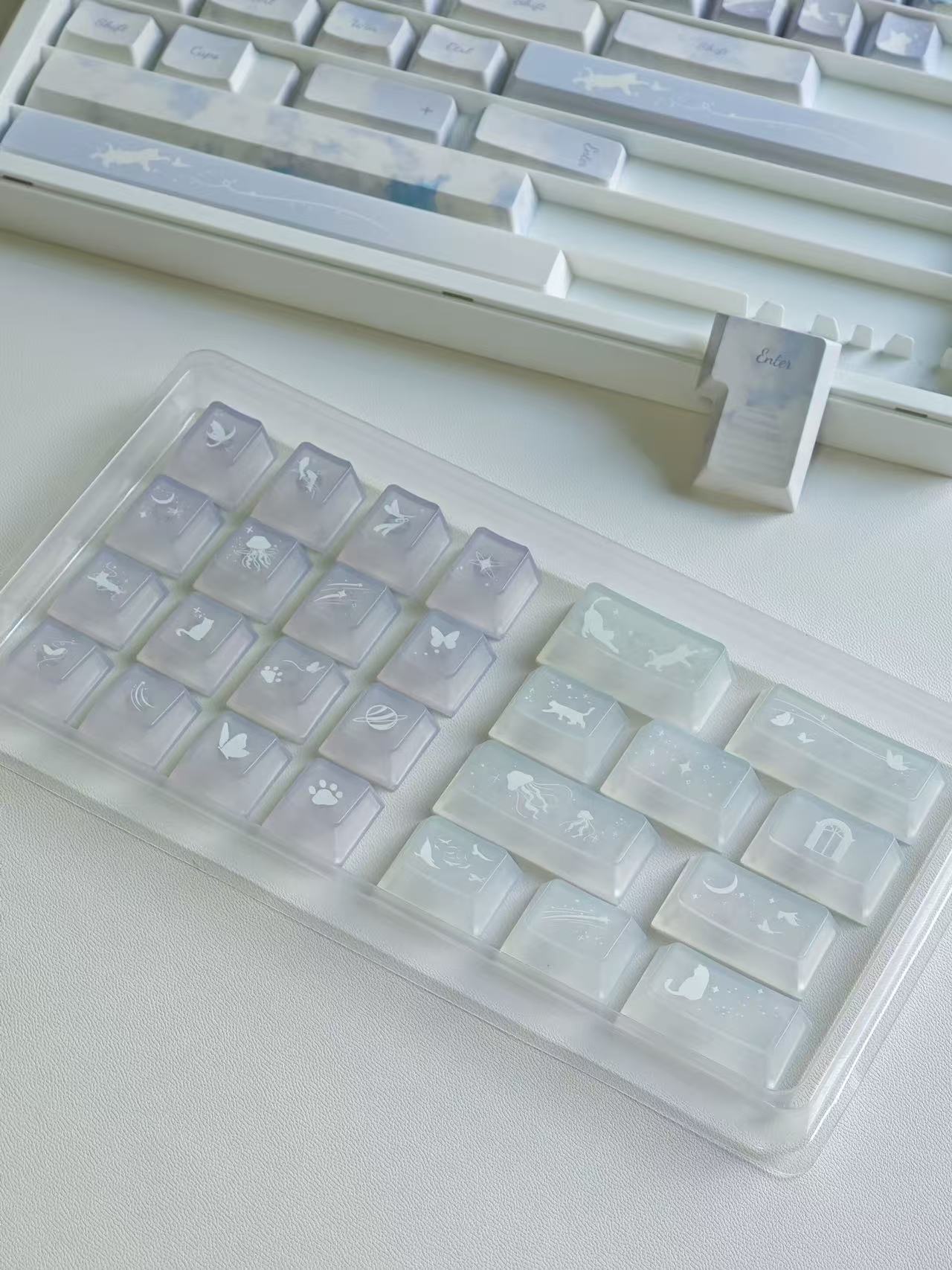PC Fog-Transparent Tastenkappen – Ansicht 5