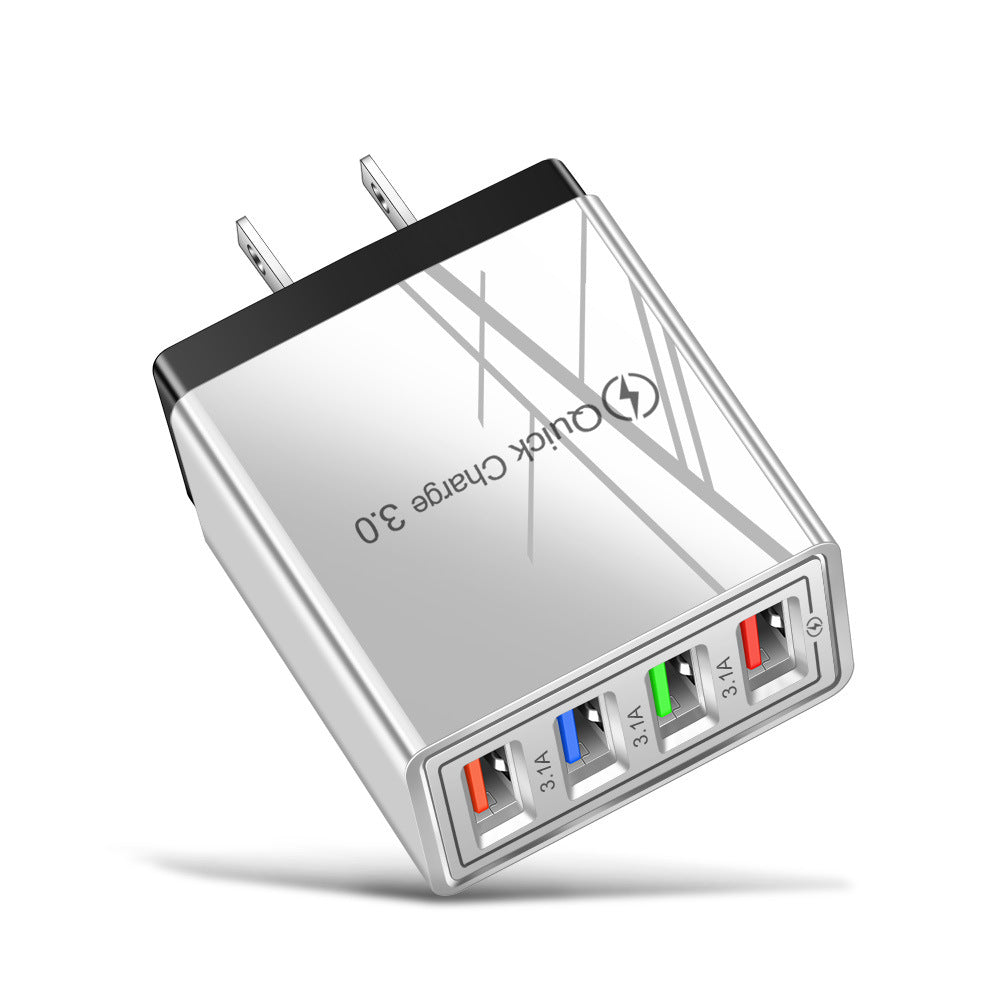 USB-Ladegerät mit 4 Ports und Quick Charge 3.0