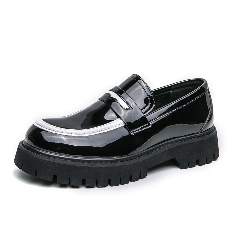 Herren Leder-Sneaker mit Plateau-Sohle | LuxeStyle