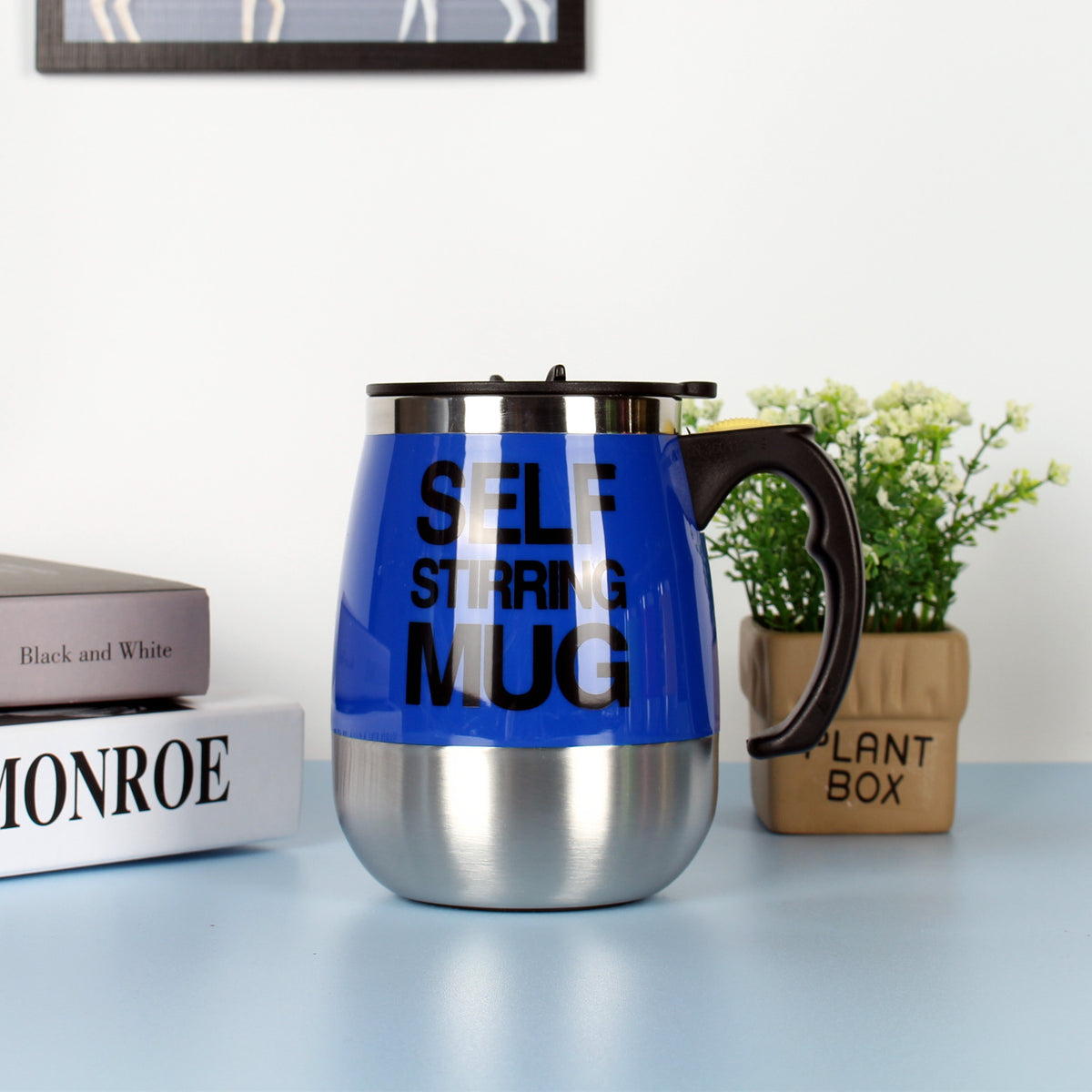 Selbstrührende Kaffeetasse aus Edelstahl – Bild 2 | LuxeStyle