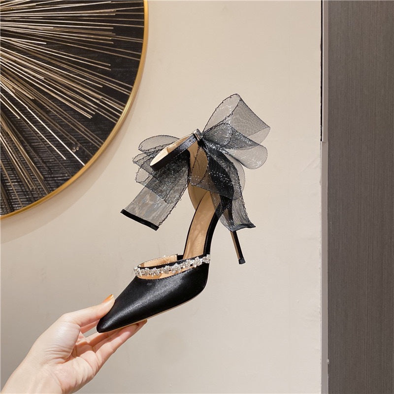 Rhinestone Bow High Heel Sandalen – Bild 6 | LuxeStyle