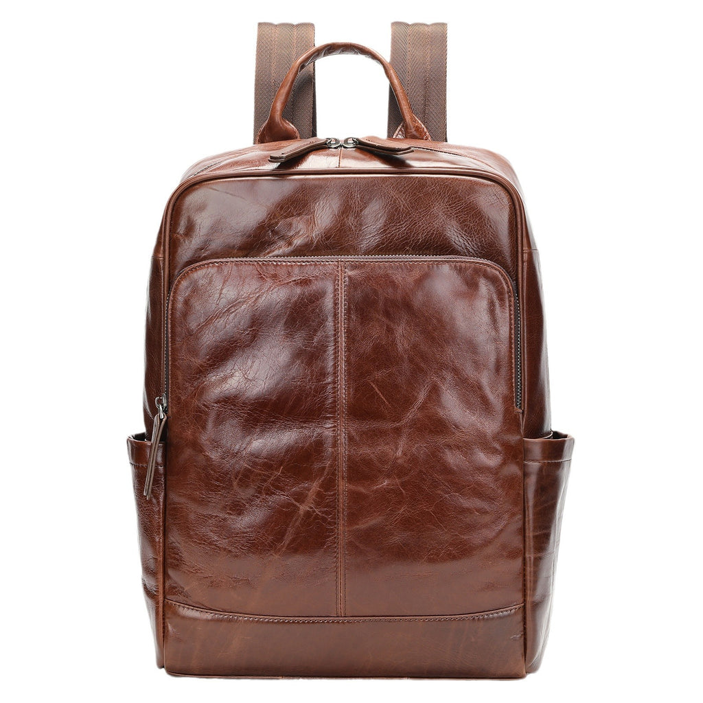 Business Rucksack aus echtem Leder – Bild 5 | LuxeStyle