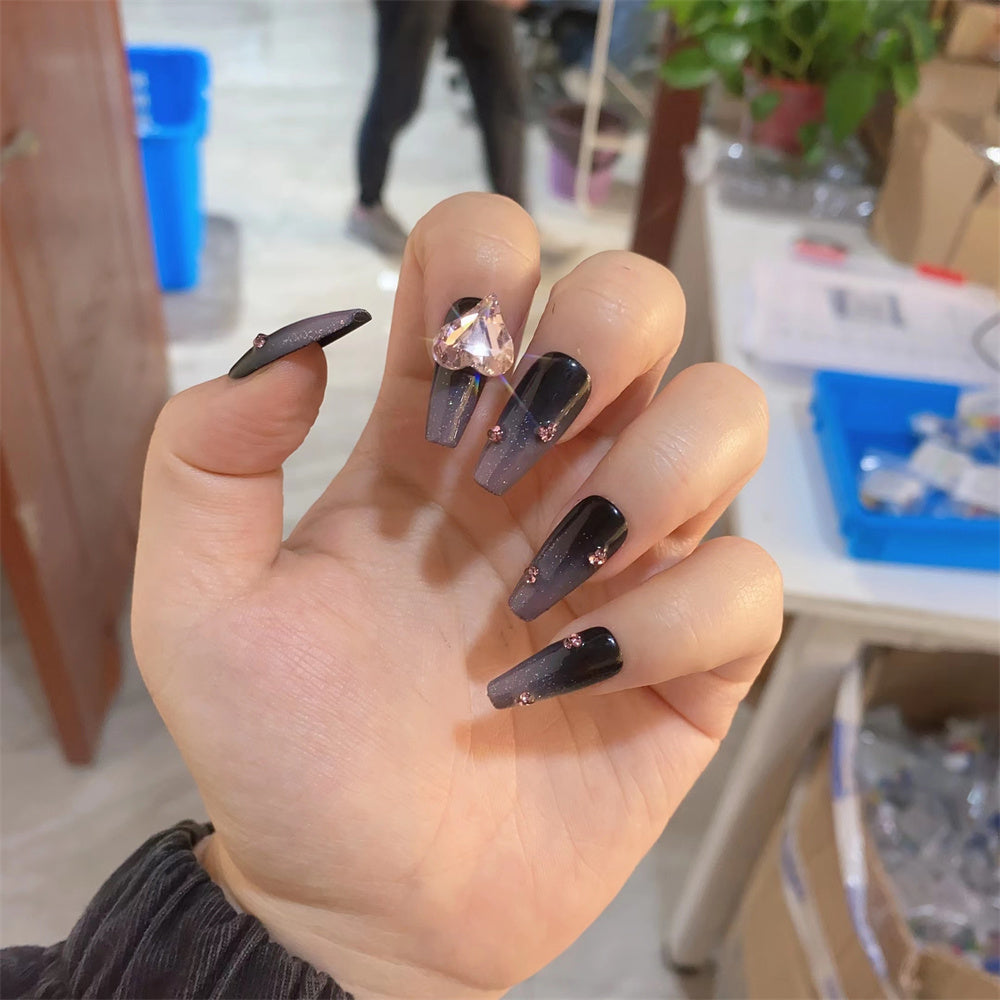 Nagelpatch mit Beerenmuster – 10 Stück | LuxeStyle