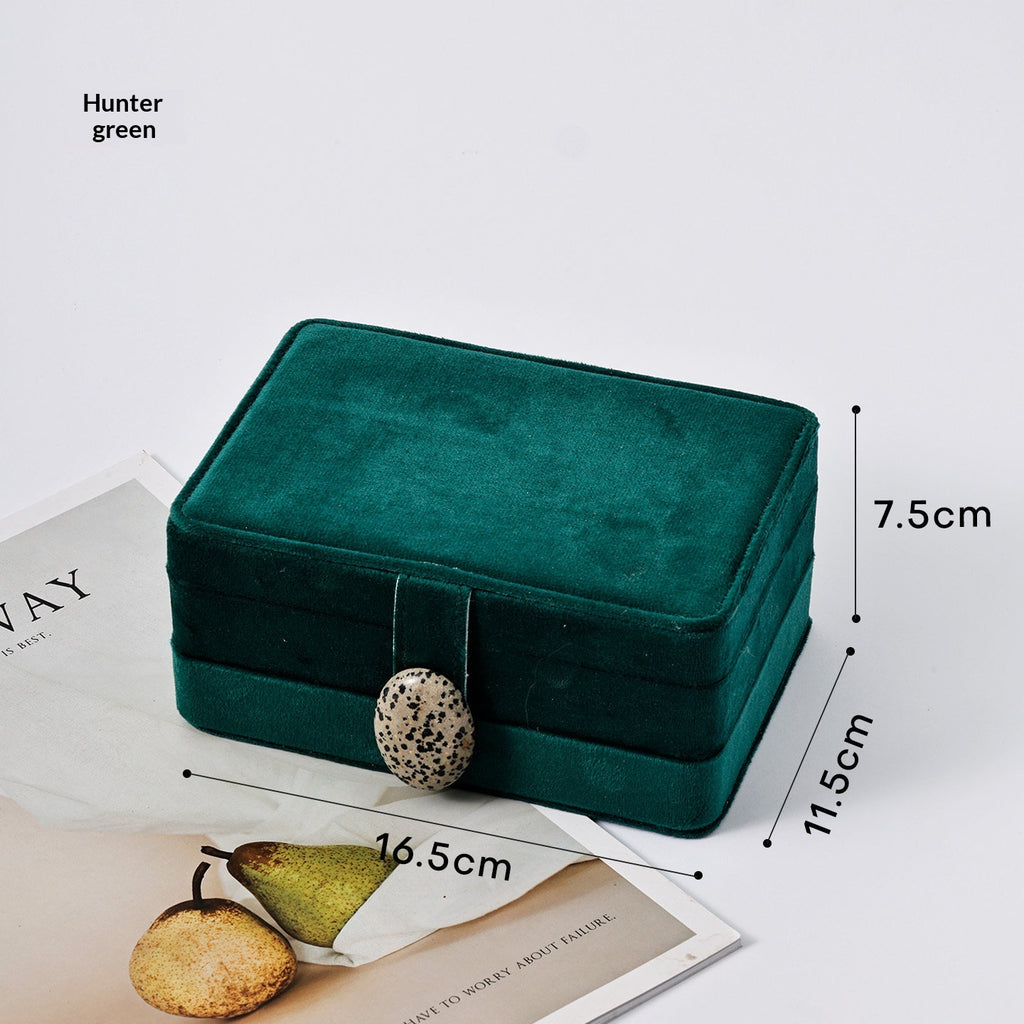 Samt Schmuckbox mit grosser Kapazität – Bild 2 | LuxeStyle