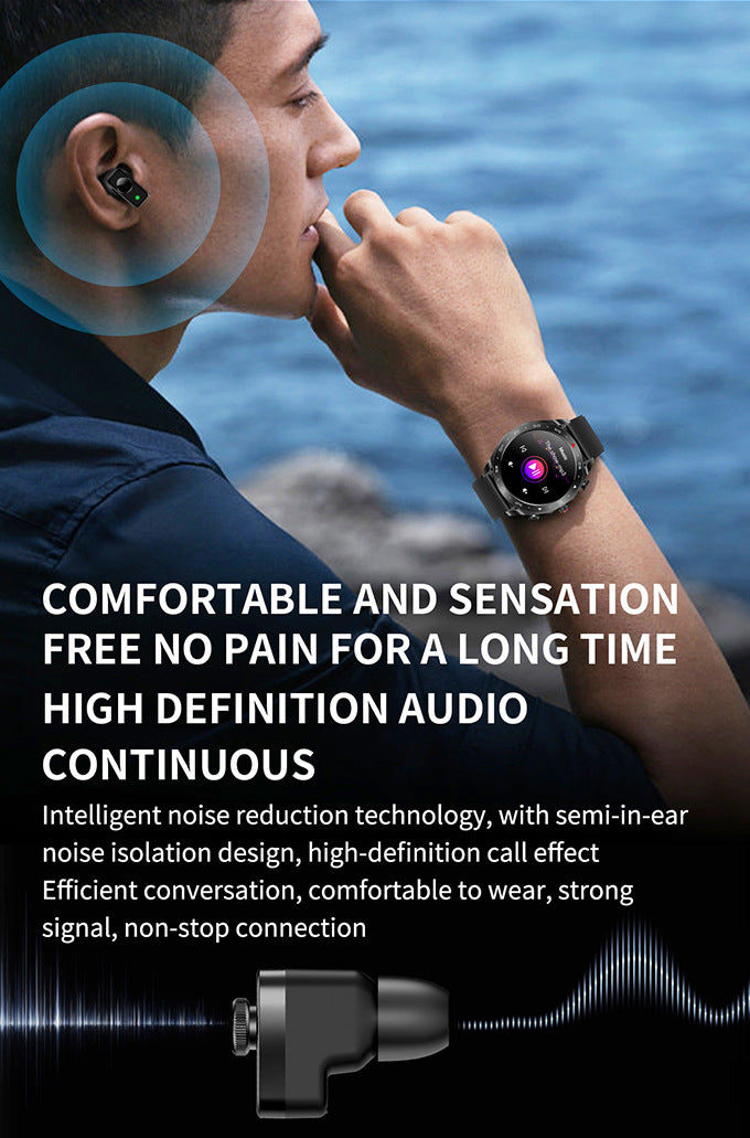 T95 Smart TWS 2-in-1 Bluetooth Gesundheits-Watch