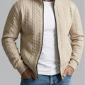 Jacquard Stehkragenjacke für Herren