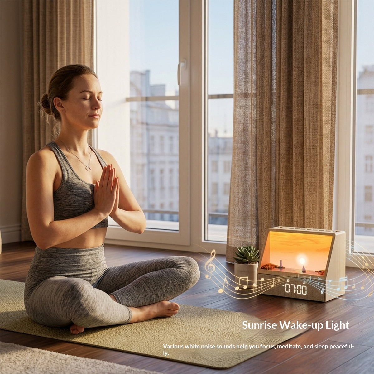 Sonnenaufgangs‑Wecker mit Bluetooth‑So – Bild 2 | LuxeStyle