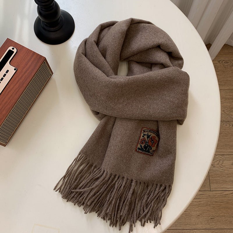Vielseitiger warmer Schal aus Faux-Kaschmir