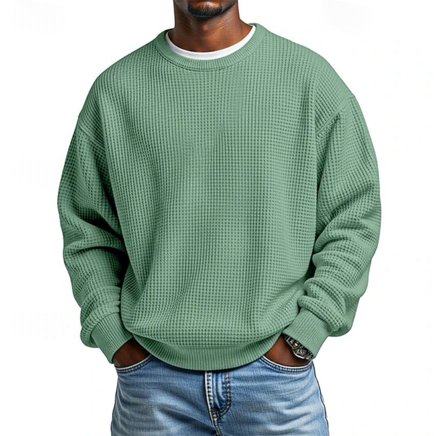 Relaxed Fit Pullover für Männer in 100% Polyester – Bild 9 | LuxeStyle