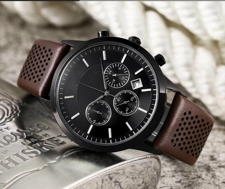 Herren Quarzuhr mit Kautschukarmband – Bild 3 | LuxeStyle