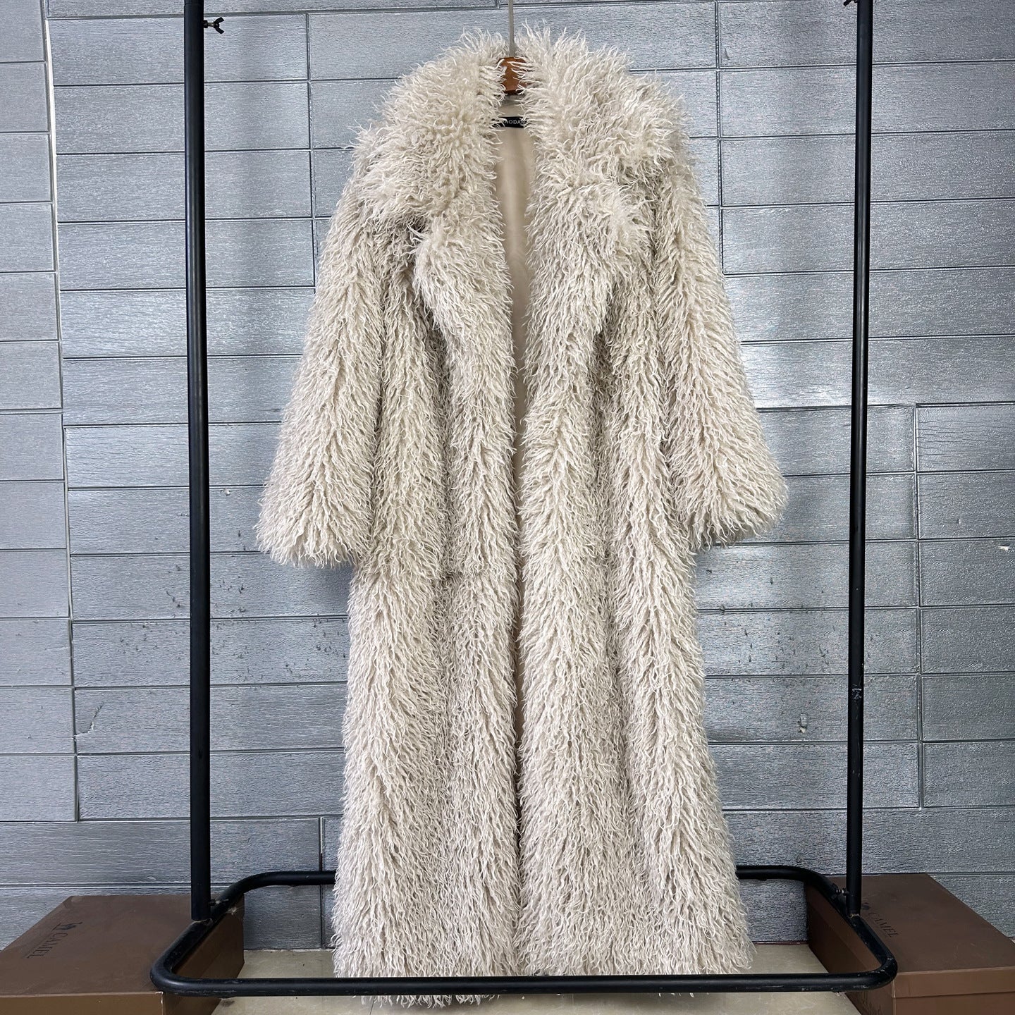 Eleganter Wollmantel mit Revers für Damen