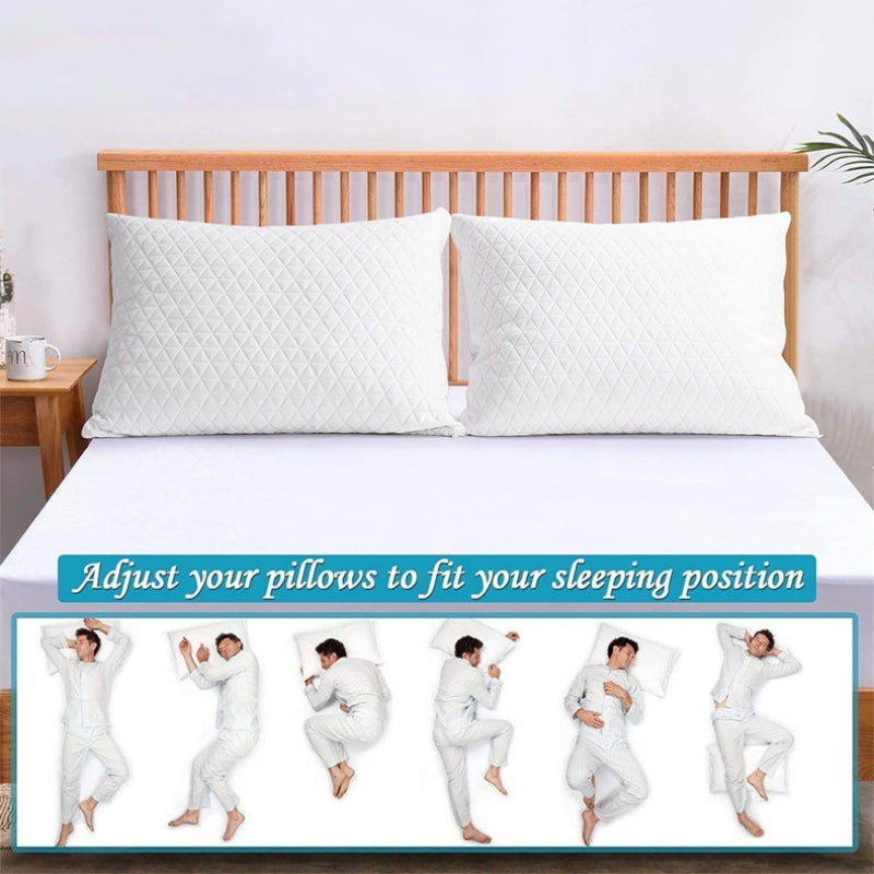 Memory Foam Kissen mit Federschaum-Füllung