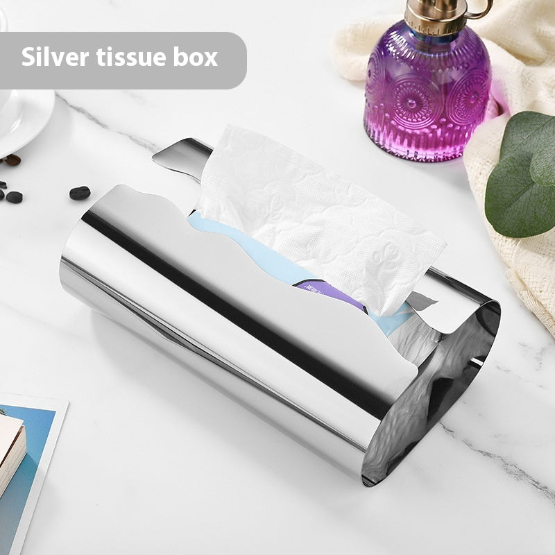 Edelstahl Papierhandtuchbox für den Schreibtisch – Bild 4 | LuxeStyle