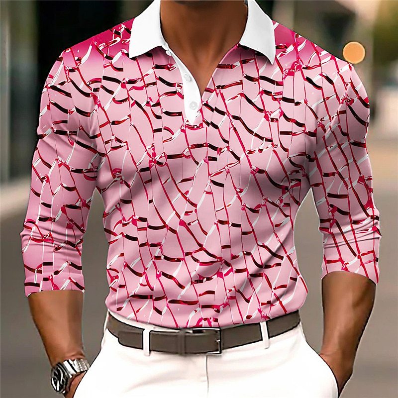 Langarm Polo-Shirt mit Knopfleiste – Bild 13 | LuxeStyle
