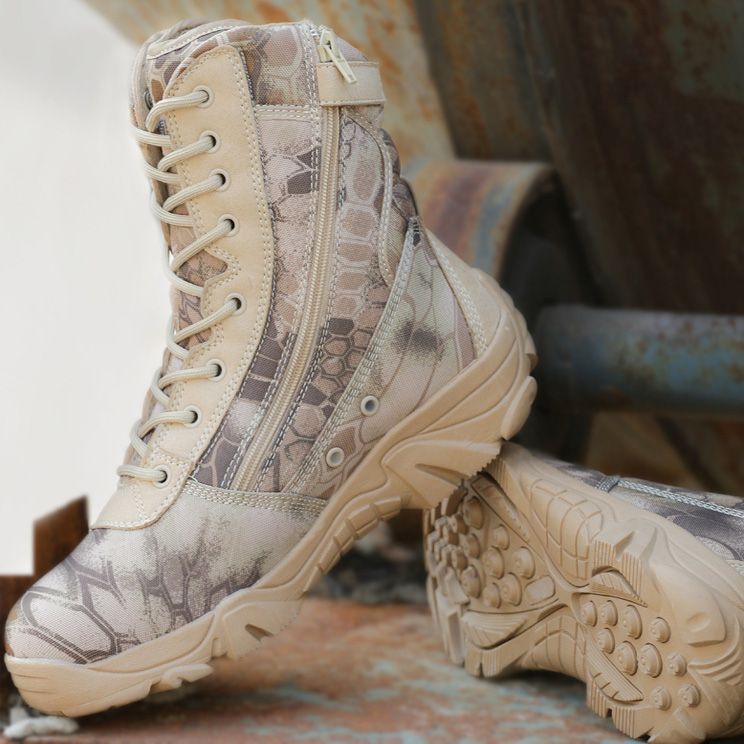 Camo-Python-Stiefel