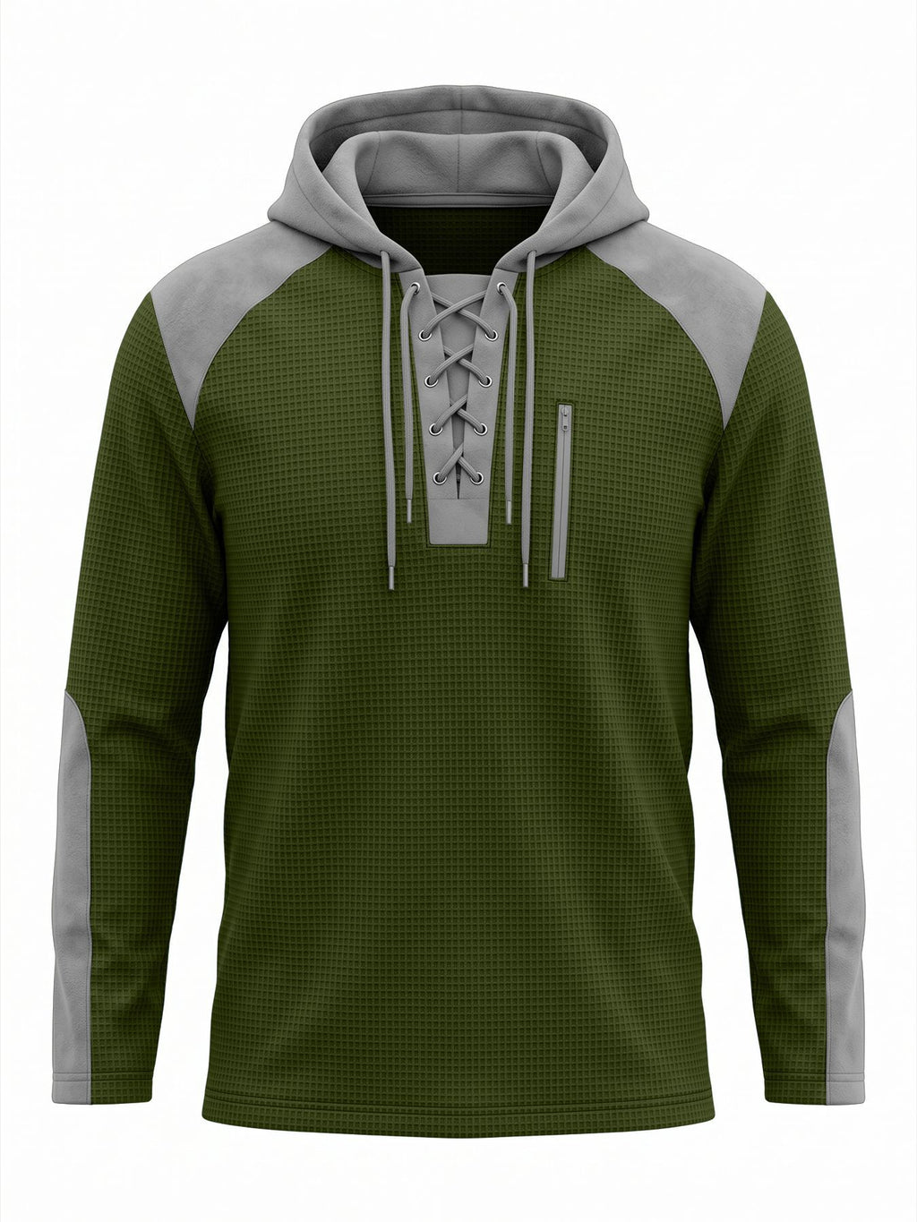 Herren Kapuzenpullover im Waffel-Design