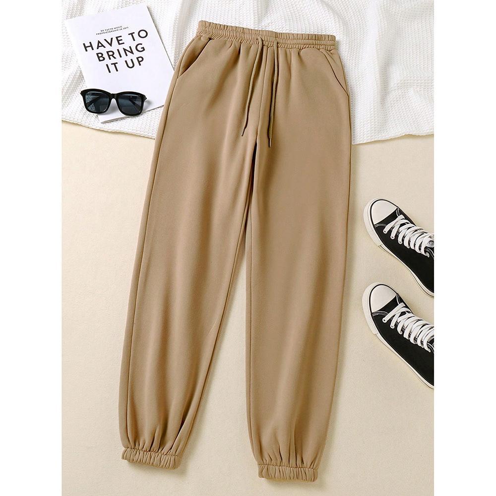Trendige Jogger-Sweatpants mit weitem Bein