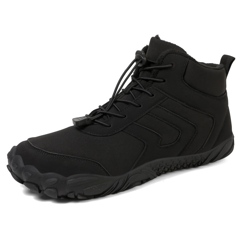 High-Top Sneaker mit Baumwoll-Polster und Samt – Bild 4 | LuxeStyle