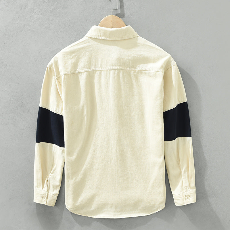 Patchwork Color-Block Hemd für Herren – Bild 4 | LuxeStyle