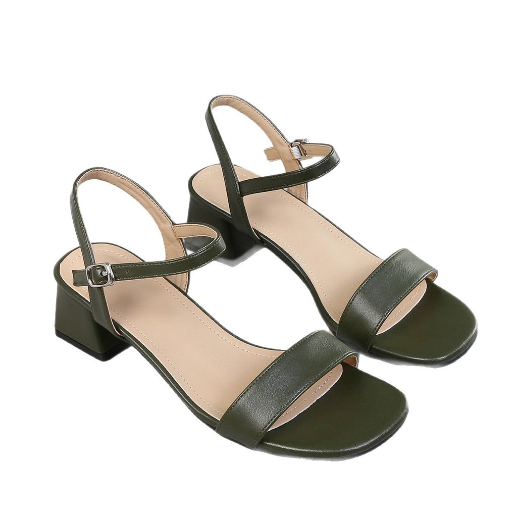 Riemchensandalen mit Chunky-Absatz