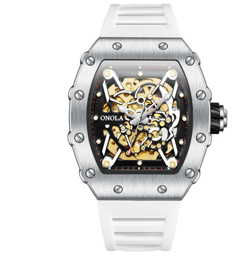 Automatische Herrenuhr mit Silikonband – Bild 8 | LuxeStyle