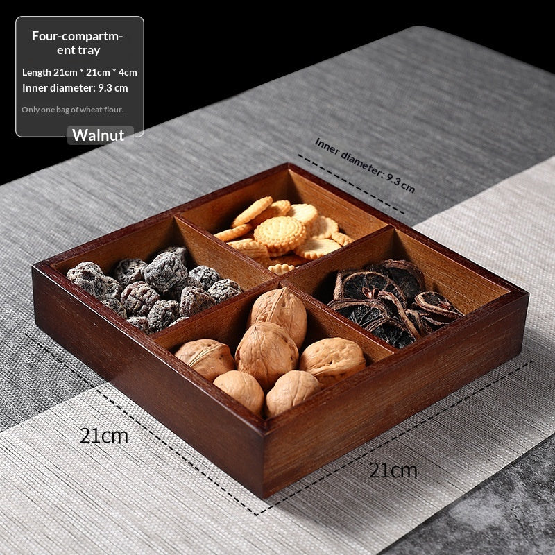 Holz-Serviertablett für Snacks & Früchte – Bild 2 | LuxeStyle