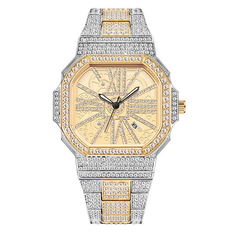 Quadratische Wasser-Diamant-Uhr – Bild 5 | LuxeStyle