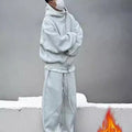 Herren Hoodie & Trainerhosen Set, Fleece-gefüttert