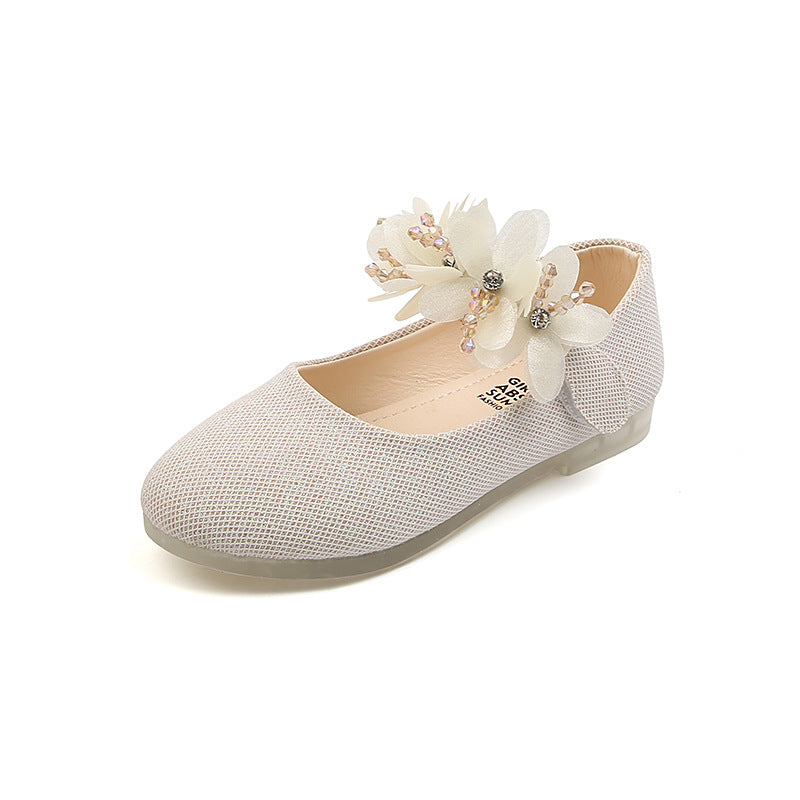 Mädchen Tanzschuhe mit Strass und Blumen – Bild 11 | LuxeStyle