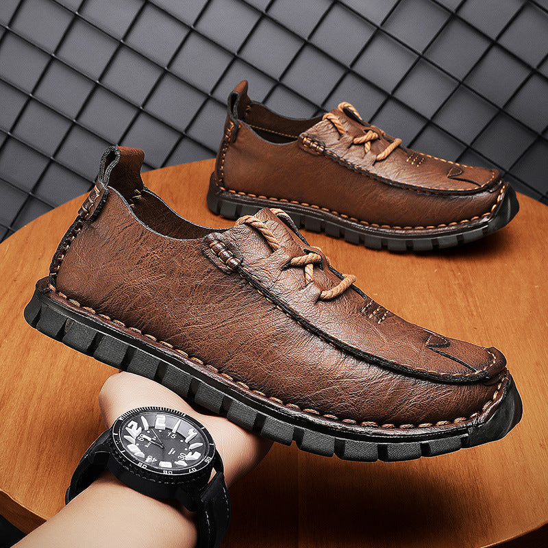 Outdoor Leder-Freizeitschuh für Herren – Bild 7 | LuxeStyle