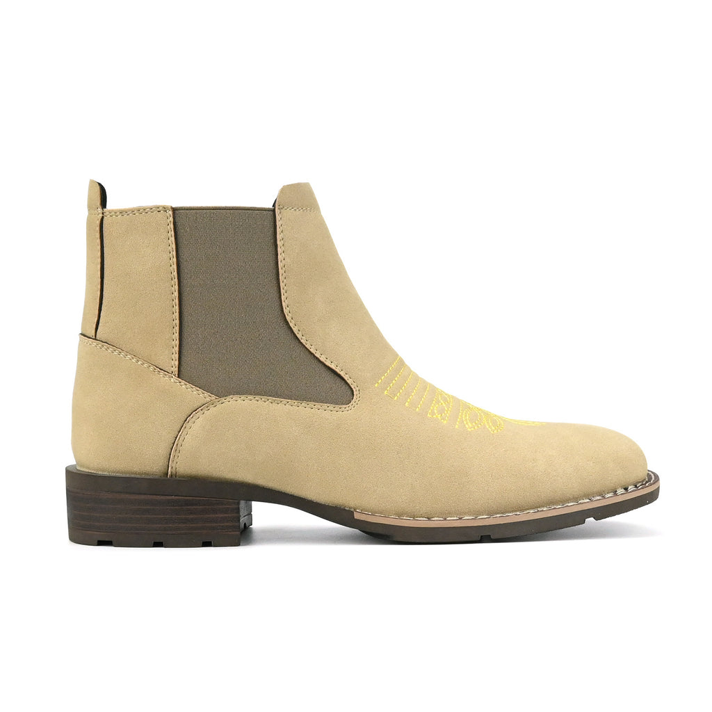 Chelsea Boots mit Stickerei