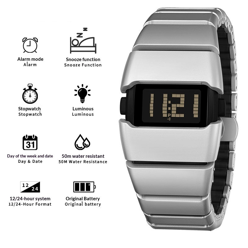 Retro Digitaluhr Sanda Y2K 14mm – Bild 2 | LuxeStyle