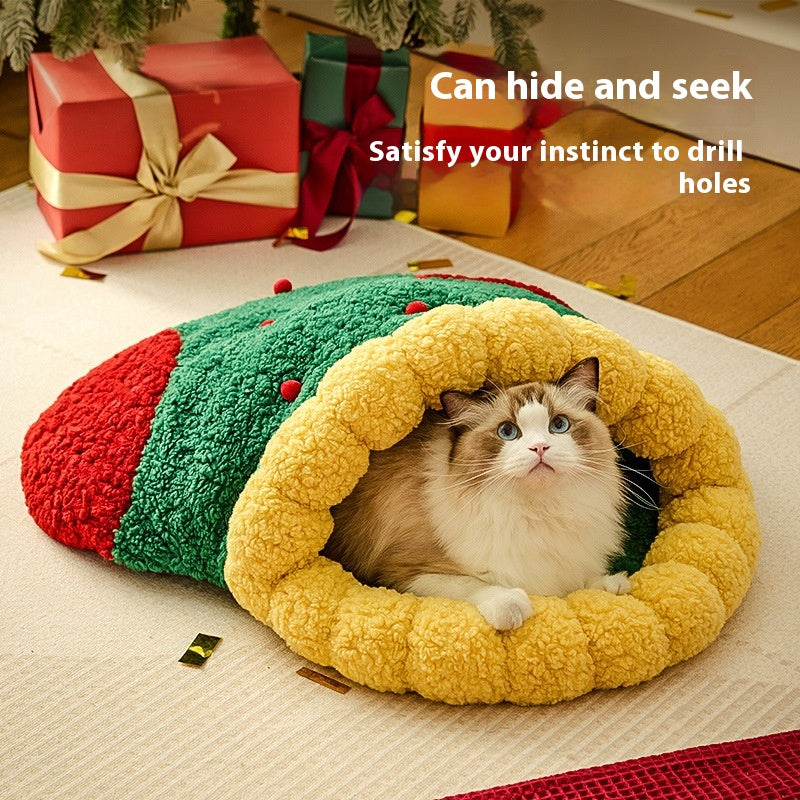 Weihnachtlicher Katzen Tunnel