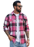 Herren Cardigan mit Reverskragen und Karomuster