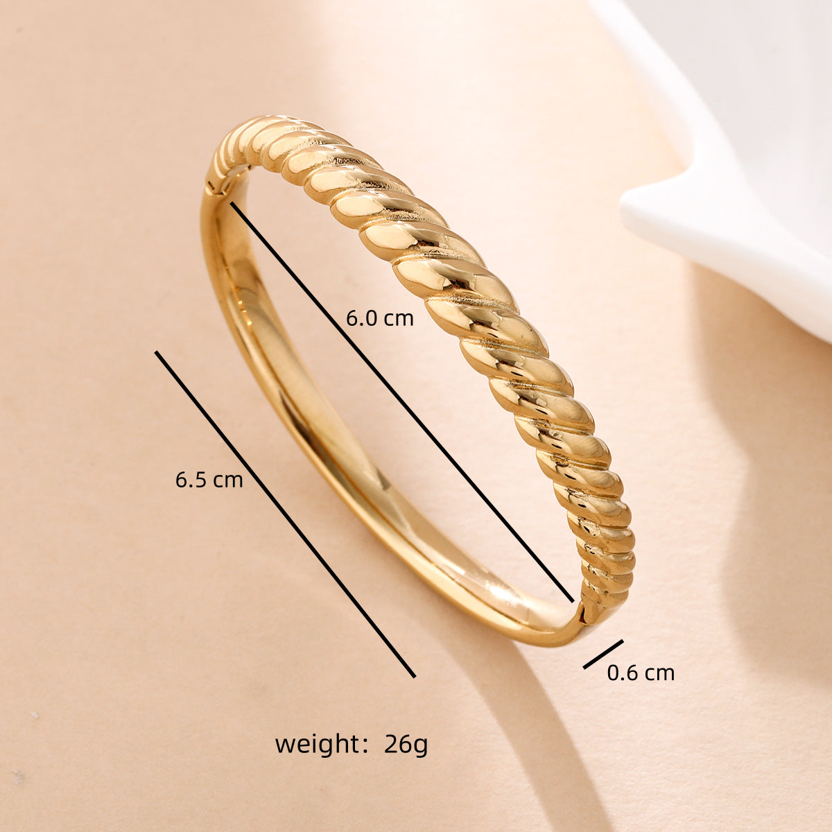 Wellenförmiges Armband mit Diamanten – Bild 5 | LuxeStyle