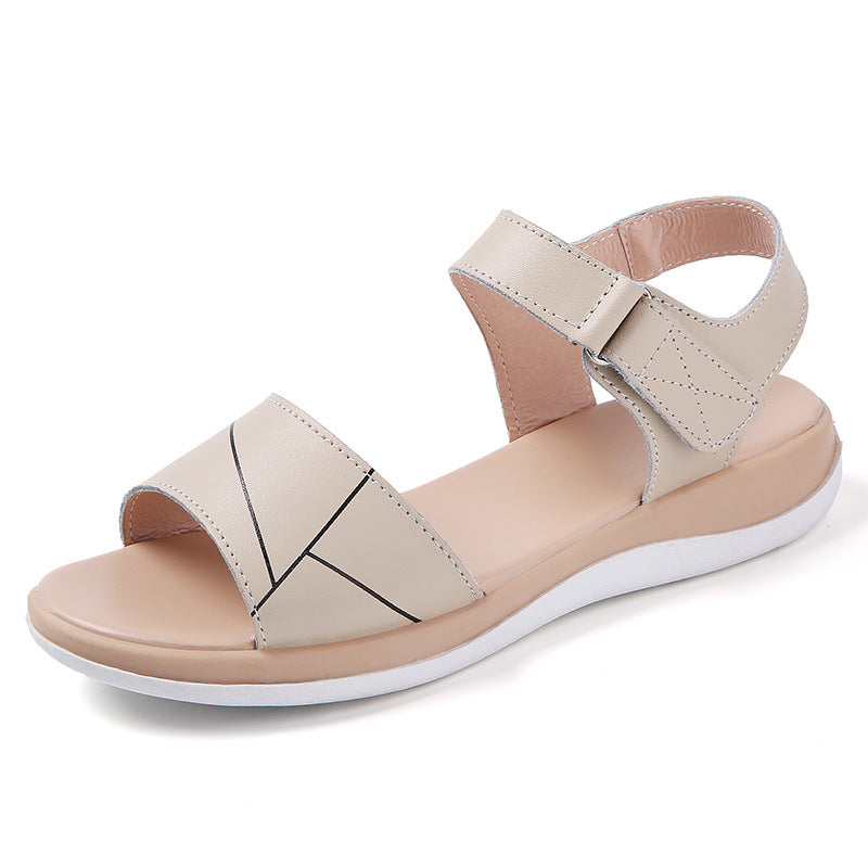 Klettverschluss-Sandalen aus Leder – Bild 12 | LuxeStyle