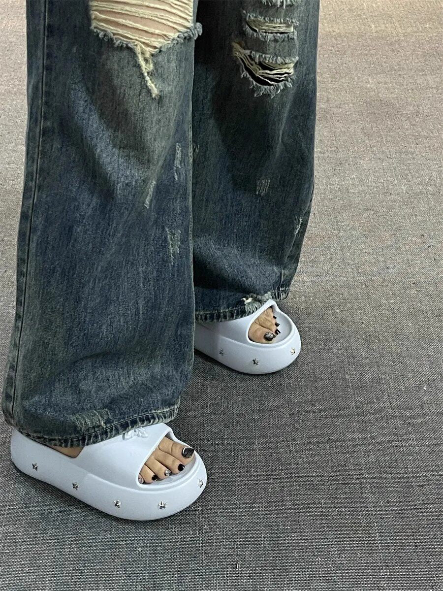 Plateau-Slipper für Damen