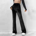 Hohe, bequeme Velvet-Hosen